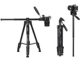 تصویر سه پایه و منوپاد با قابلیت فیلم برداری عمودی 360 درجه جی ماری Jmary Kp-2274 Professional Tripod 