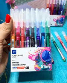 تصویر روان نویس ۸ رنگ سی کلاس 0.5 مونت با کیفیت عالی CREATORS CLASS Monet Rollerball Pen