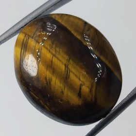 تصویر نگین سنگ چشم ببر یا tigers eye معدنی 