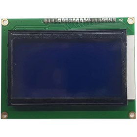 تصویر نمایشگر آبی گرافیکی 64*128 LCD با درایور KS0108 