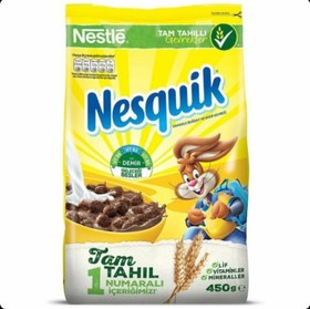 تصویر کورن فلکس شکلاتی توپی نسکوئیک 450گرم ا Nesquik chocolate cornflakes balls 450g Nesquik chocolate cornflakes balls 450g