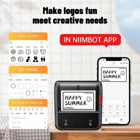 تصویر پرینتر لیبل زن حرارتی NIIMBOT مدل B3S سایز ۳ اینچ 