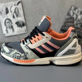 تصویر ادیداس زدایکس 8000 پوست ماری طوسی نارنجی ADIDAS ZX8000 