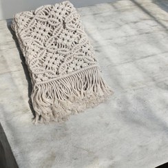 تصویر رانر مکرومه تمام بافت 