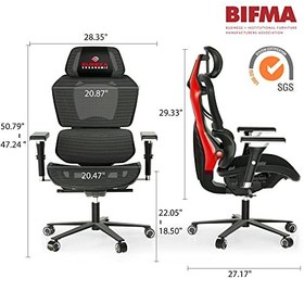 تصویر صندلی گیمینگ EUREKA ERGONOMIC R - ارسال 20 روز کاری 