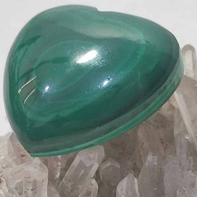 تصویر نگین مالاکیت قلبی کد 1 