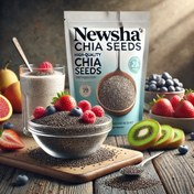 تصویر دانه چیا شرکت نیوشا - تغذیه سالم و باکیفیت Newsha Company Chia Seeds - Healthy and High-Quality Nutrition”