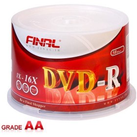 تصویر دی وی دی خام 16X بسته 50 عددی فینال ا 16X Raw DVD Pack of 50 Finals 16X Raw DVD Pack of 50 Finals