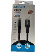 تصویر کابل تبدیل USB به میکرو usb انکر مدل Af010 طول 0.9 متر - سبز تیره Anker USB to Micro USB Cable, Model Af010, Length 0.9 Meters