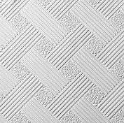 تصویر تایل گچی روکش PVC حصیری PVC covered wicker tile