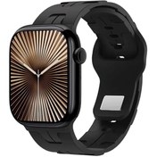 تصویر ساعت هوشمند اپل مدل HK10 Mini Plus با بند سیلیکونی 