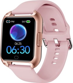 تصویر ساعت مچی هوشمند MAXTOP مدل T9 MAXTOP Smart Watch Compatible iPhone Android,Fitness Tracker Watches with Heart Rate Monitor,Sleep Monitor & Blood Oxyen Monitor,Smartwatch for Men Women (T6 Pro Pink) 1.4 Inches Pink