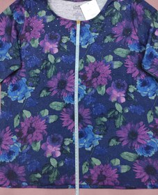 تصویر بافت بنفش طرح گل 0114 