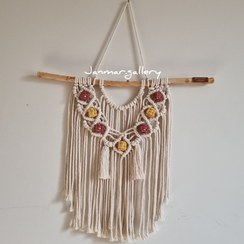 تصویر دیوارکوب مکرومه macrame wallhanging