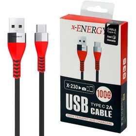 تصویر کابل تایپ سی فست شارژ X-Energy X-230 2.4A 1m X-Energy X-230 2.4A Type-C 1m Cable