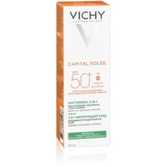 تصویر کرم ضد آفتاب سه کاره ویشی فرانسه پوست چرب vichy capital soleil 