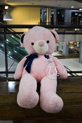 تصویر خرس صورتی قلب دار آبی 170 سانت 