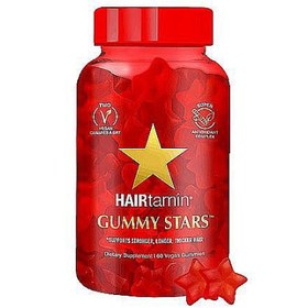 تصویر پاستیل تقویت مو هیرتامین 60 عددی Hairtamin Gummy Stars Vitamins