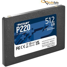 تصویر هارد اینترنال پتریوت مدل P220 • ظرفیت 512GB 