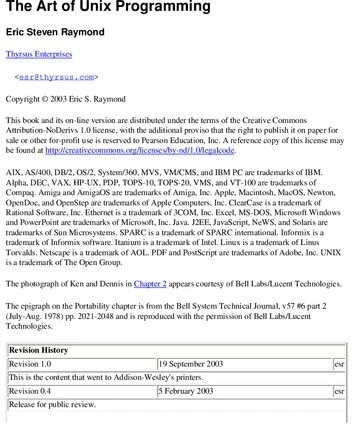 خرید و قیمت دانلود کتاب The Art Of Unix Programming | ترب