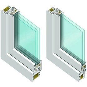تصویر شیشه دوجداره استاندارد 4+4 