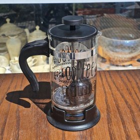 تصویر فرنچ پرس پیرکس 450 میلی لیتر Coffee time 