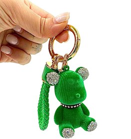 تصویر جاسوئیچی و آویز کیف طرح خرس Jasuichi-and-bear-design-bag-pendant