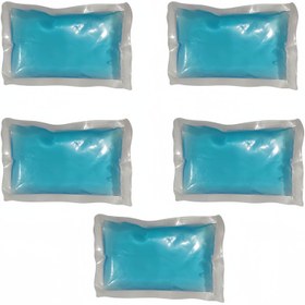 تصویر یخ خشک سفری کد a100 بسته 5 عددی - سفید 