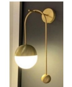 تصویر چراغ دیواری مدرن اتاق خواب فانتزی فلزی لامپ‌خور لوکسی نور کد D102 