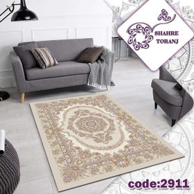 تصویر روفرشی کشدار طرح فرش کد 2911 
