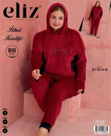 تصویر هودی و شلوار سایز بزرگ زنانه الیز کد8715-5-B 