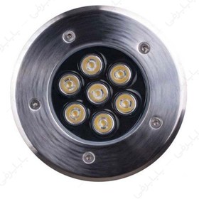 تصویر چراغ دفنی گرد 7 وات ای دی سی 