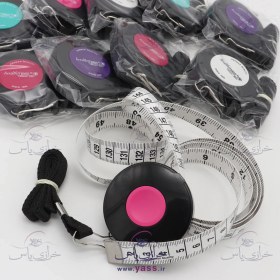 تصویر متر خیاطی جمع شو آویزدار مشکی 1.5 متری (بسته 10 عددی) 