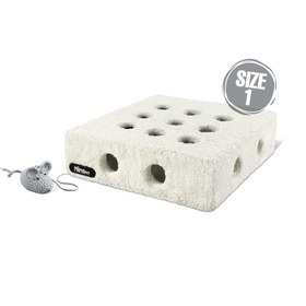 تصویر جعبه بازی مخصوص گربه نیناپت مدل پنیری Ninapet Play Box For Cats Cheese Model