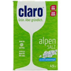 تصویر نمک ظرفشویی کلارو مدل Alpen Salz وزن 1.5 کیلوگرمclaro 