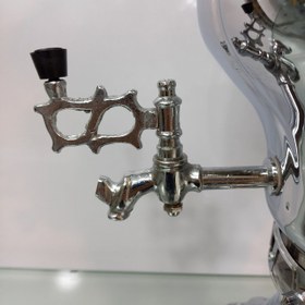 تصویر سماور گازی عالی نسب مدل نقشینه سیمین Alinassab Naghshineh Simin Gaslight Samovar 6 Liter