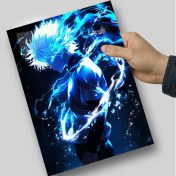 تصویر متال پوستر انیمه ای تم آبی 