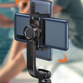 تصویر مونوپاد و لرزشگیر موبایل Baseus Bluetooth Folding Stand Selfie (جعبه باز) 