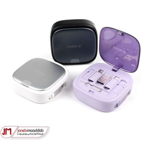 تصویر کیت کابل شارژ و انواع تبدیل هیسکا مدل Hiska HR-02 