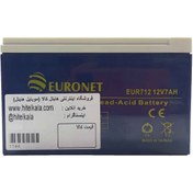 تصویر باتری 12 ولت 7 آمپر ساعت یورونت مدل EUR712 ا EURONET 12V 7AH/20HR Rechargeable Battery EURONET 12V 7AH/20HR Rechargeable Battery