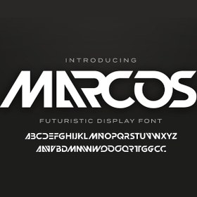 تصویر دانلود فونت انگلیسی لوگو‌تایپ Marcos 