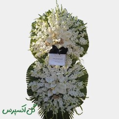 تصویر تاج گل دو طبقه ترحیم فرشته کد ۰۱۴ 