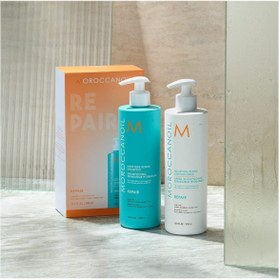 تصویر Moroccanoil ترمیم رطوبت برای شامپو آسیب زا دیده 500ml Ave Trusty21 