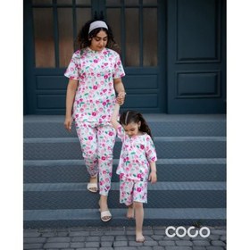 تصویر ست لباس راحتی بچه گانه و مادر کد ۴۳۱ 