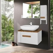 تصویر ست کابینت و روشویی آزالیا مدل WB07 به همراه آینه و باکس 