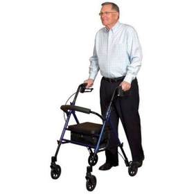 تصویر رولیتر زیکلاس مد جا پا دار مدل HY8500 zyklusmed HY8500 folding rollator with footrest