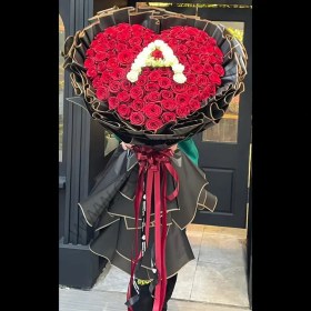 تصویر دسته گل حرف A 5 