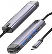 تصویر کابل و مبدل HU 7750 5IN1 TYPE C به HDMI USB PD HUB ADAPTER PISTERATION Mcdodo 