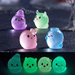 تصویر مجسمه شب تاب طرح ارواح کیوت با نمک رنگی فیگور شبتاب 