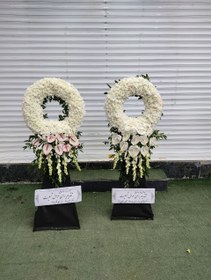 تصویر پایه گل ترحیم طرح منیر 